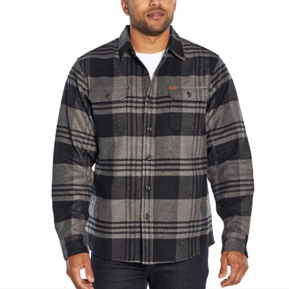 Orvis Men’s Brawny Flannel Shirt, Color Gray